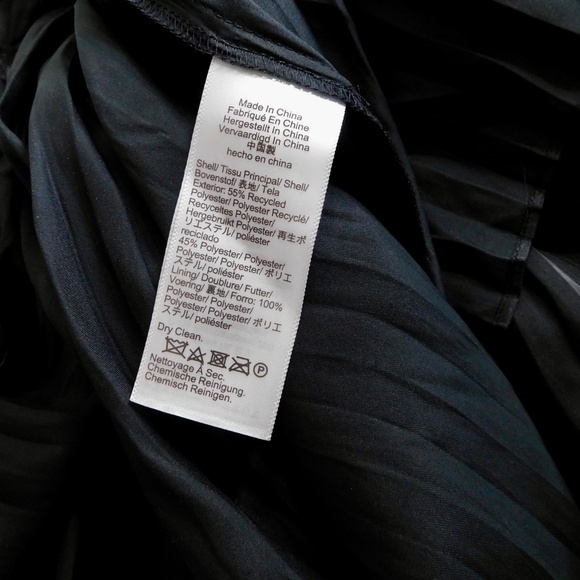 NWT!! J. CREW Pleated Tie Waist Dress Luster Georgette Solid Black Pleated 10 - Picture 15 of 16